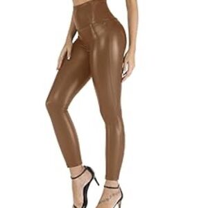 High-Waisted Brown Leggings